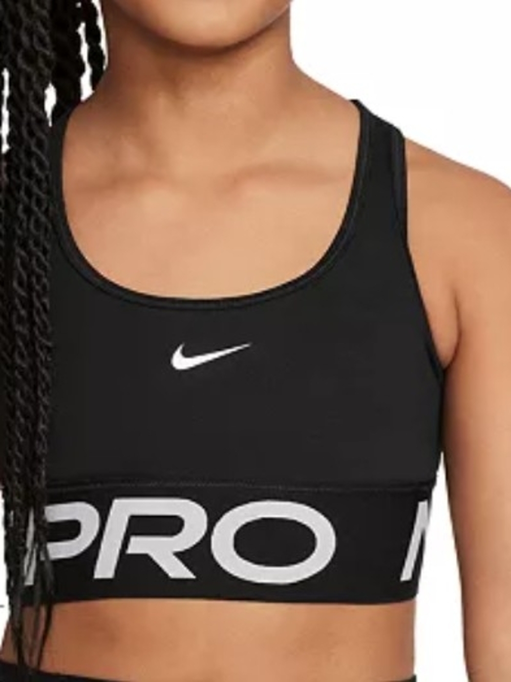 Nike Black Pro Sports Bra - Supportive Women's Crop Top